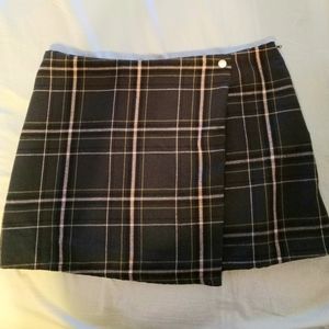 No Boundaries Plaid Mini Skirt
